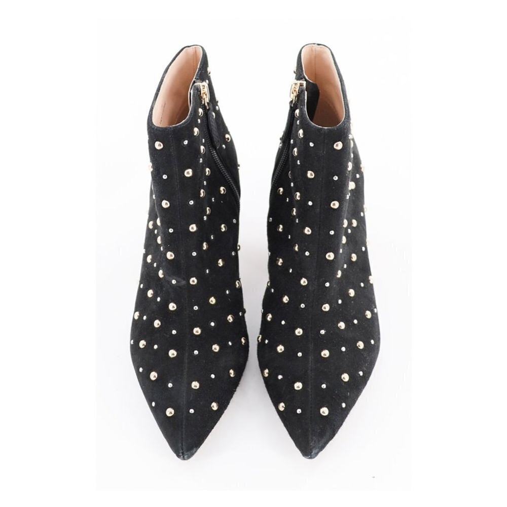 KATE‎ SPADE Starr Pointed Toe Studded Suede Ankle Bootie Size 7.5 - Picture 3 of 10